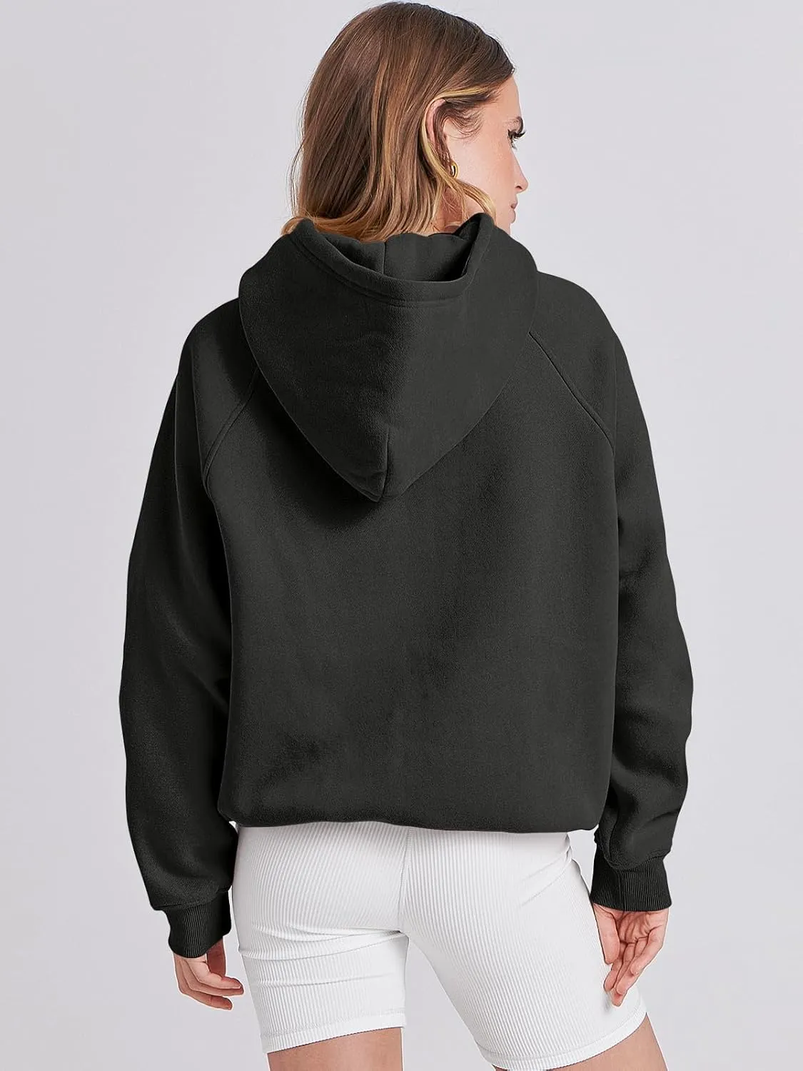 ANRABESS Women Hoodies Oversized Fleece Long Sleeve Comfy Casual Basic Pullover Sweatshirts 2025 Fall Outfits Y2K Clothes