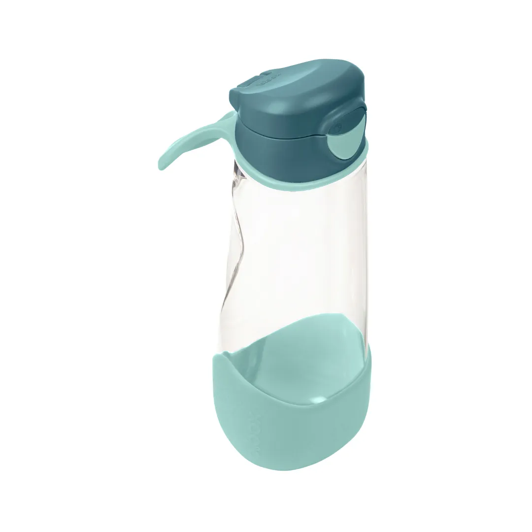 b.box Tritan Sport Spout Drink Bottle 600ml Emerald Forest Green