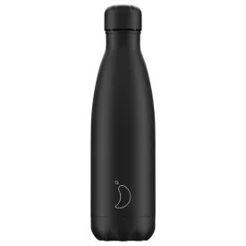 Chilly's Bottle Monochrome All Black 500ml Bottle