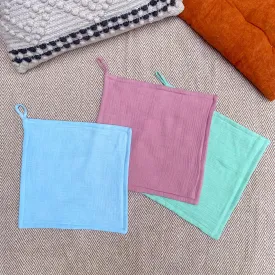Crinkled Muslin Wash Clothes