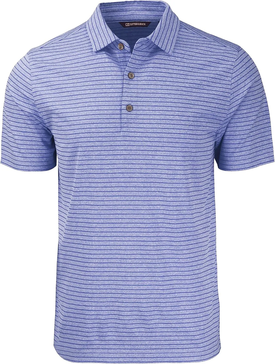 Cutter & Buck Forge Eco Heather Stripe Stretch Recycled Mens Big & Tall Polo