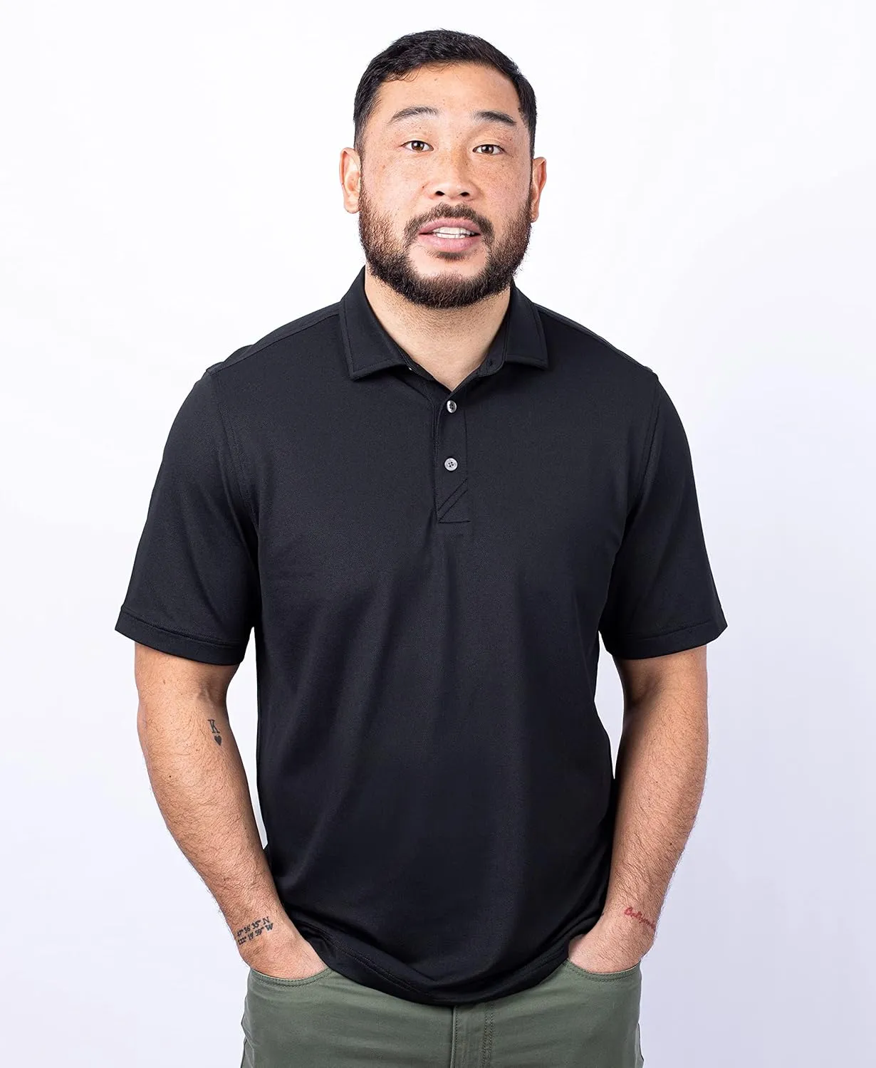 Cutter & Buck Virtue Eco Pique Stripe Recycled Mens Polo