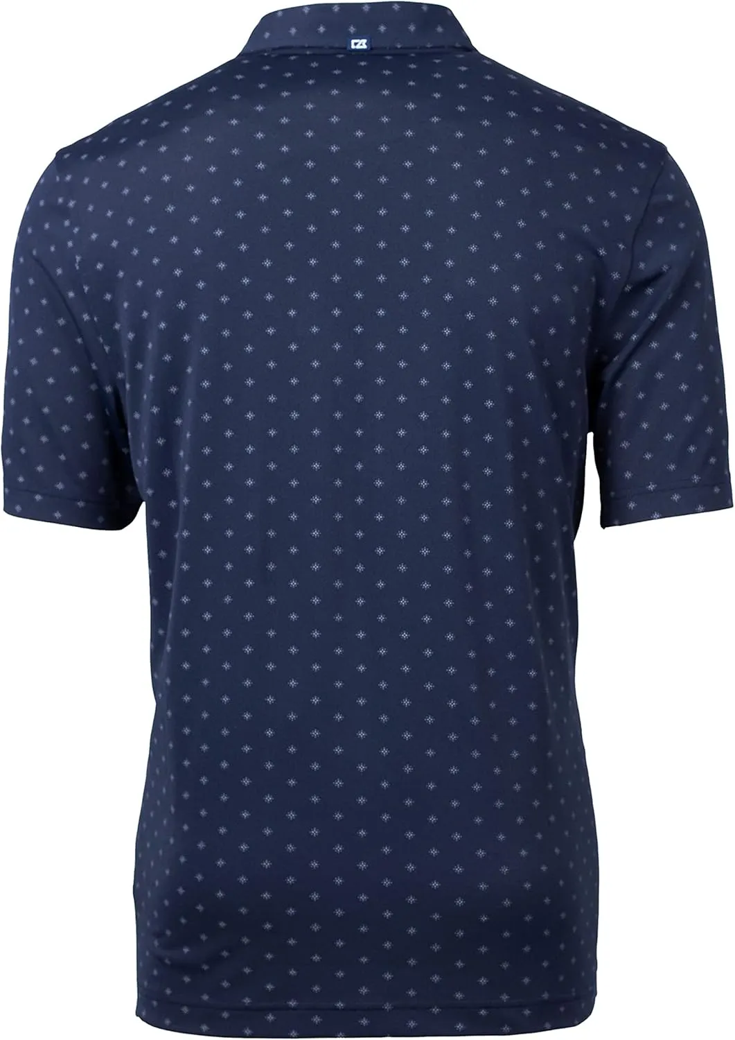 Cutter & Buck Virtue Eco Pique Tile Print Recycled Mens Big & Tall Polo