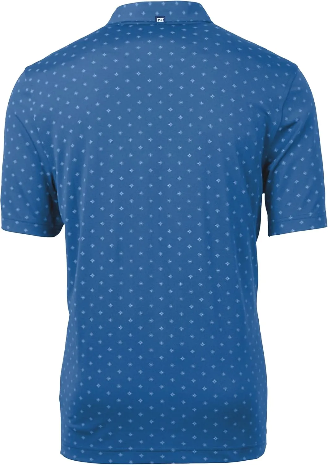 Cutter & Buck Virtue Eco Pique Tile Print Recycled Mens Polo