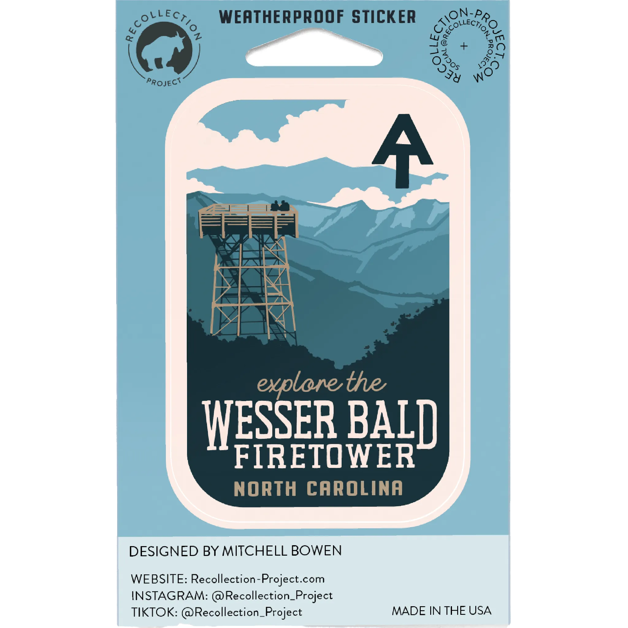 Explore Wesser Bald Fire Tower Sticker