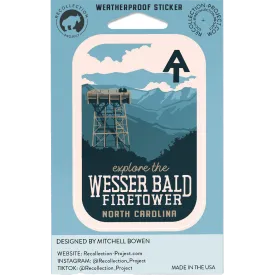 Explore Wesser Bald Fire Tower Sticker