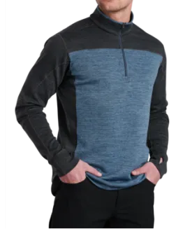 Kuhl Mens Blue Charcoal Ryzer 1/4 Zip
