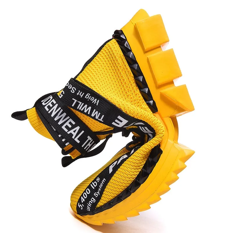 Man Training Athletic Jogging Shoes