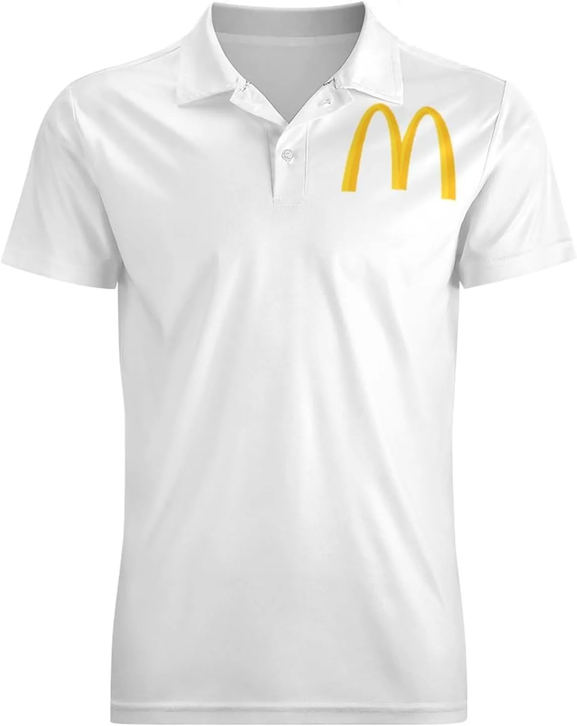 Men's Logo Polo T Shirt Short Sleeve T-Shirts for Men Teens Boys Round Neck Tshirt Merch Work Daily Clothes Uniform Tops
