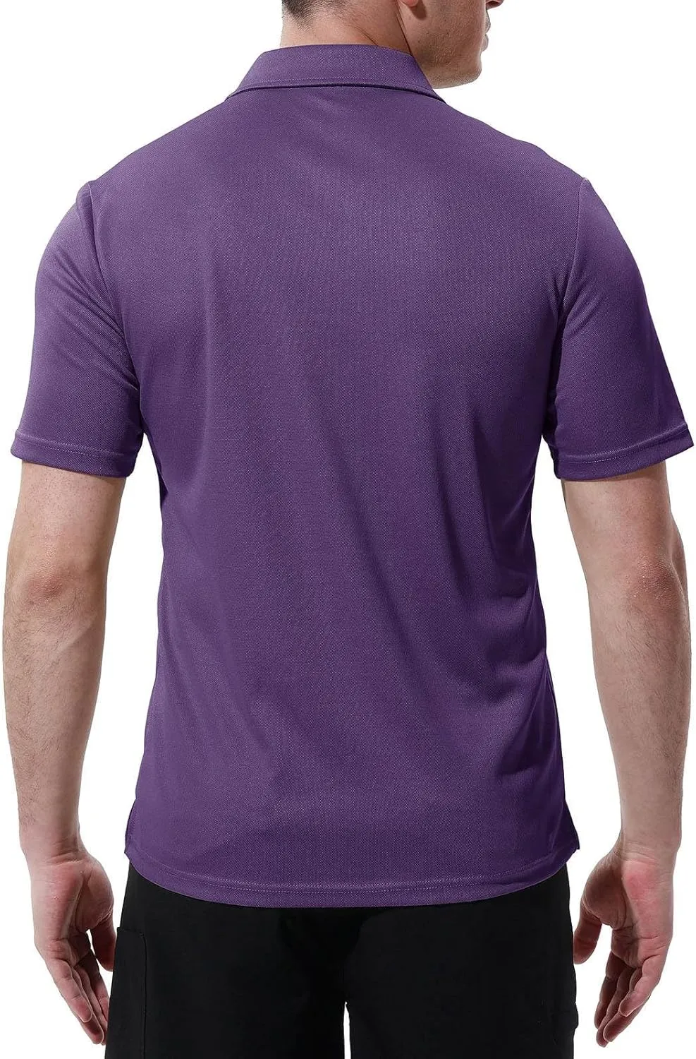 Rdruko Men's Polo Shirts Short Sleeve Quick Dry Outdoor Golf Sports Shirts with Pocket