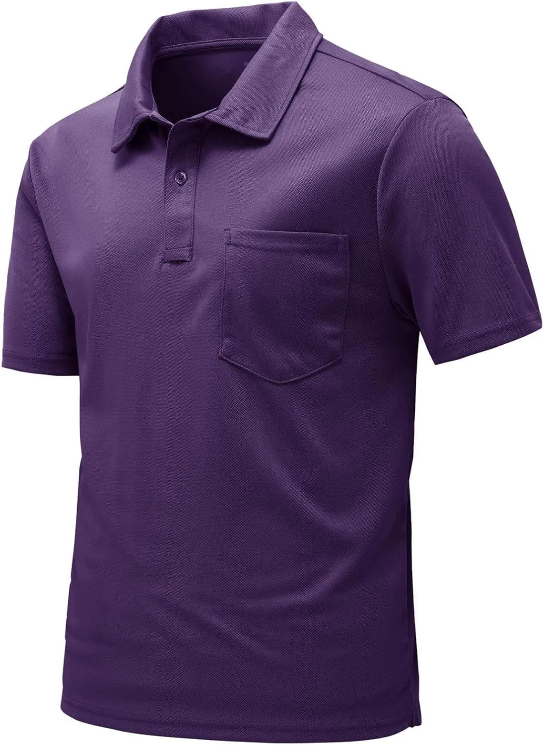 Rdruko Men's Polo Shirts Short Sleeve Quick Dry Outdoor Golf Sports Shirts with Pocket