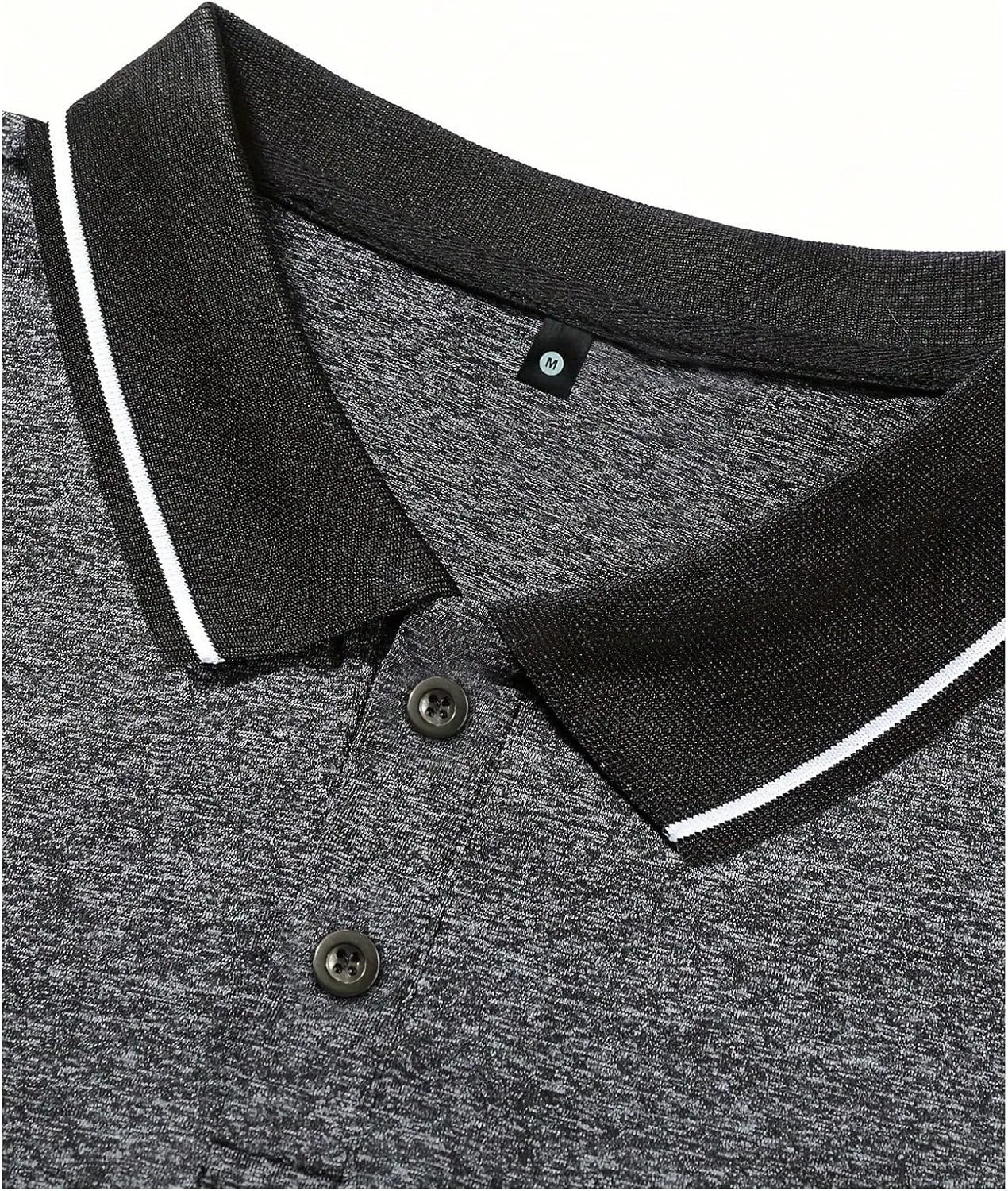 SOLY HUX Men's Short Sleeve Golf Shirts 2 Packs Button Front Collar Work Business T-Shirts