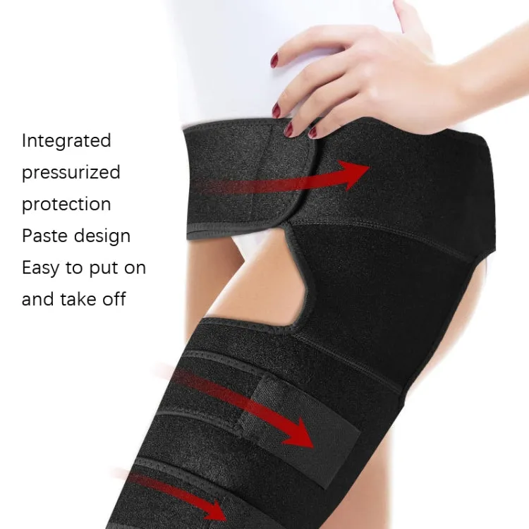 Sports Hiking Thigh Protective Gear(Black)