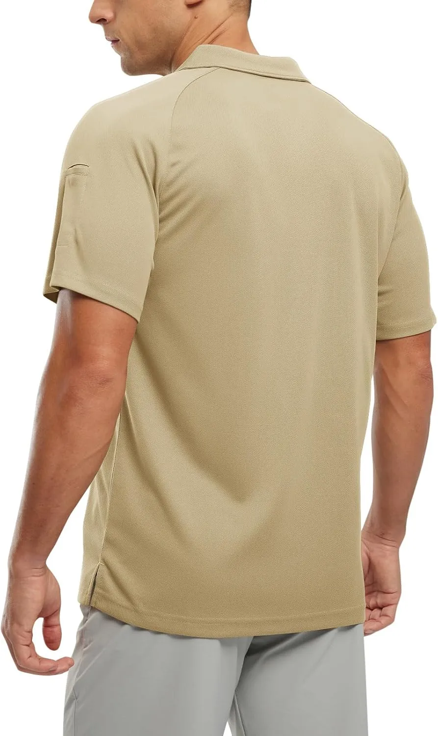 TBMPOY Men's Polo Shirts with Pocket Short Sleeve Quick Dry Casual Sports Outdoor Golf Shirt