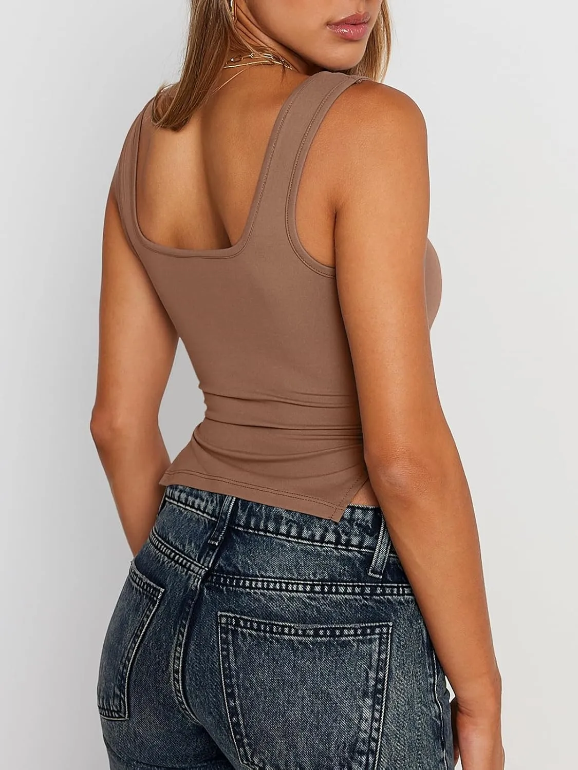 Trendy Queen Womens Going Out Crop Tops Backless Tank Tops Summer Y2k Teen Girls Basics Cute Clothes