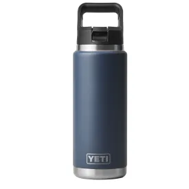 YETI Rambler 26 oz. Bottle With Straw Cap, Navy