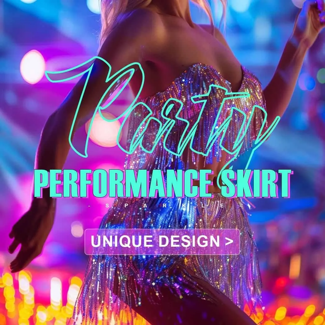 Zoestar Fringe Sequin Belly Dance Skirt Rave Festival Outfits for Women